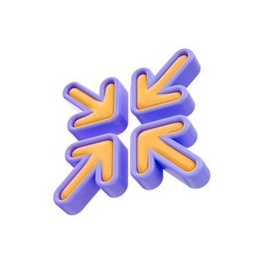 gerçekçi parlak çizgi film bak ok çapraz genişletme için 3d simgeyi küçült dört yönlü yeniden boyutlandır