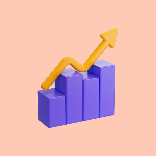 Programma Crescita Delle Imprese Concezione Render Icon Investimento Increscita Profitta — Foto Stock