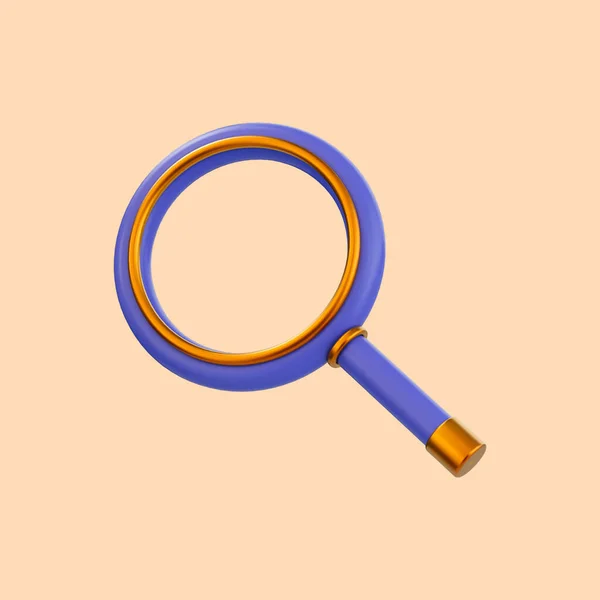 Search Icon Render Concept Finding Clue Information Using Website Icon — Stock Photo, Image