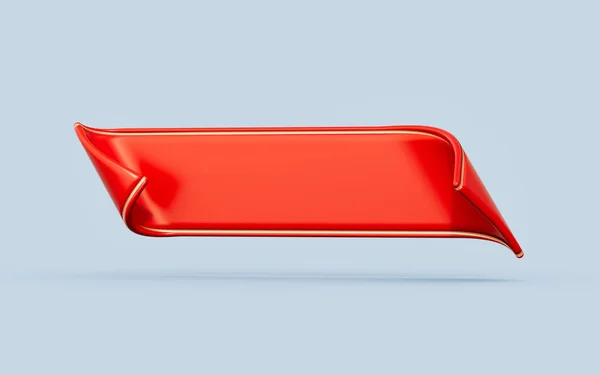 Sale Banner Empty Ribbon Template Design Render Concept Big Offer — Stock Photo, Image
