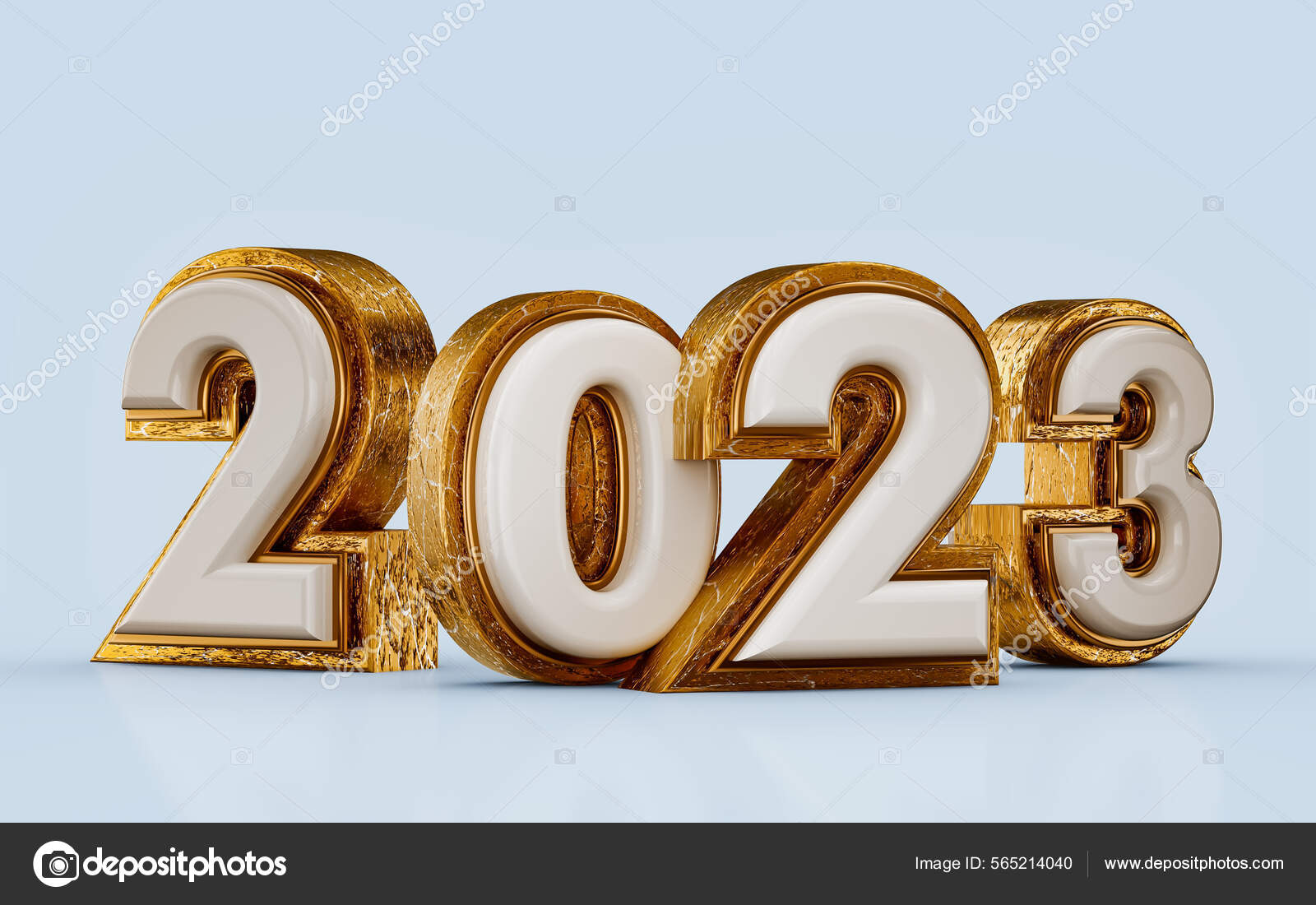 Happy New Year 2023 Golden White Effect Render Concept Background Stock  Photo by ©ahmedsakib372@ 565214040