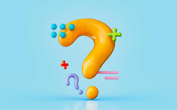 Question Mark Sign Balloon Style Asking Information Examination Confusion Interrogation — Stock Fotó
