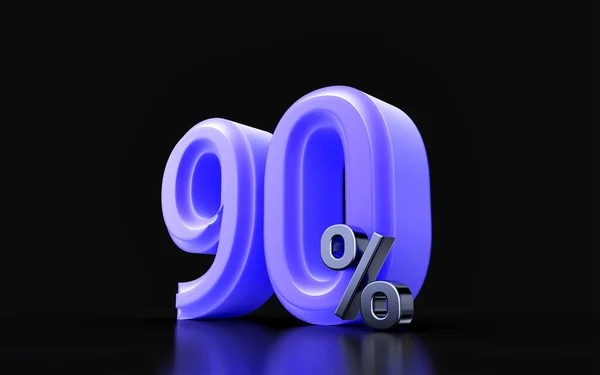 Percent Discount Icon Very Peri Color Dark Background Illustration Mega — Stock Photo, Image