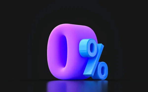 Percent Interest Icon Big Sale Offer Very Peri Color Dark — Stockfoto