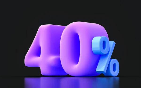 Percent Discount Icon Big Sale Offer Very Peri Color Dark — Foto de Stock