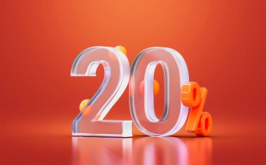 Cam morfizmi gerçekçi% 20 numara çevrimiçi büyük satış teklifi indirimi, nakit 3d.