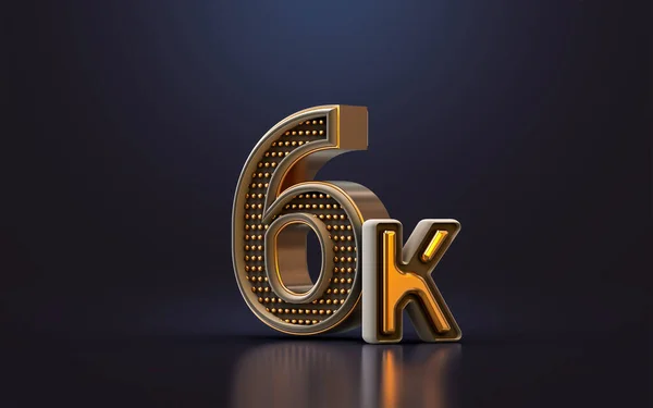 Gold Luxury Thank You Followers Online Social Banner Happy Celebration — Stock Photo, Image