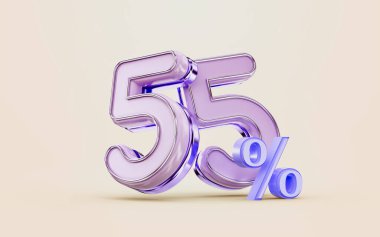 mega alışveriş, tatil festivali için yüzde 55 indirimli metalik parıltılı 3D sunuyor 