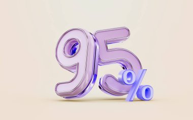 mega alışveriş, tatil festivali için yüzde 95 indirimli metalik parıltılı 3D sunuyor 