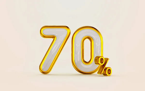 Big Sale Percent Discount Offer White Marble Designee Golden Border — Stock fotografie