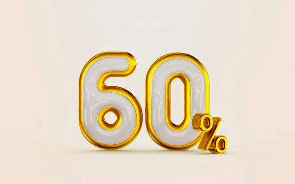Big Sale Percent Discount Offer White Marble Designee Golden Border — Stockfoto