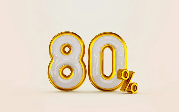 Big Sale Percent Discount Offer White Marble Designee Golden Border — Stock Fotó