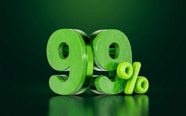 Mega Sell Offer Percent Discount Green Color Black Render Concept — ストック写真