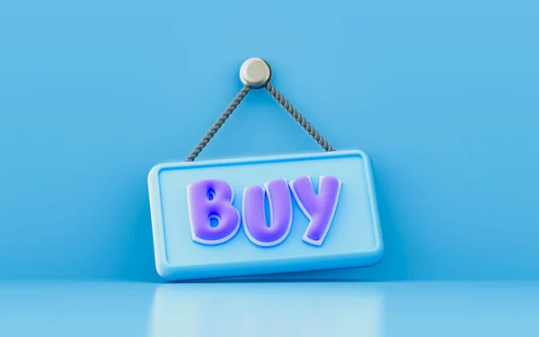 Buy Hanging Signboard Render Concept Purchase Verities Product Item Super — 스톡 사진