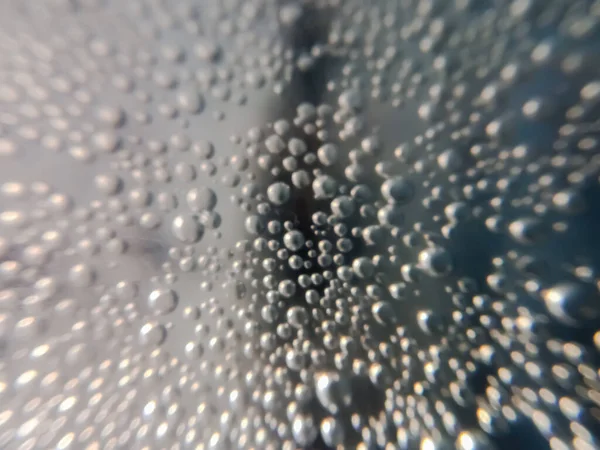 Stora Och Små Vatten Bubblor Bakgrund — Stockfoto