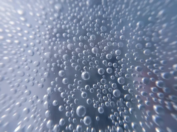 Gyönyörű Kék Víz Buborékok Háttér — Stock Fotó