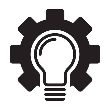 grafik tasarım, logo, web sitesi, sosyal medya, mobil uygulama, UI illüstrasyon için metodoloji ikon vektör geliştirme teçhizatı ve ampul işareti