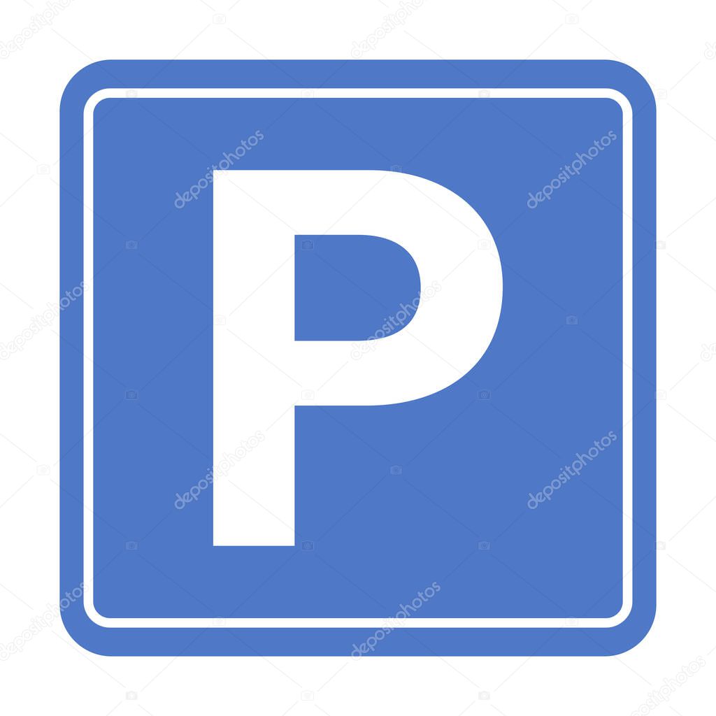 Car parking icon vector for graphic design, logo, website, social media, mobile app, UI illustration