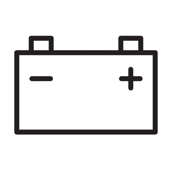 Icône Batterie Vecteur Pour Conception Graphique Logo Site Web Médias — Image vectorielle