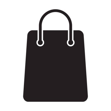 Grafik tasarım, logo, web sitesi, sosyal medya, mobil uygulama, UI illüstrasyon için alışveriş poşeti ikonu vektörü