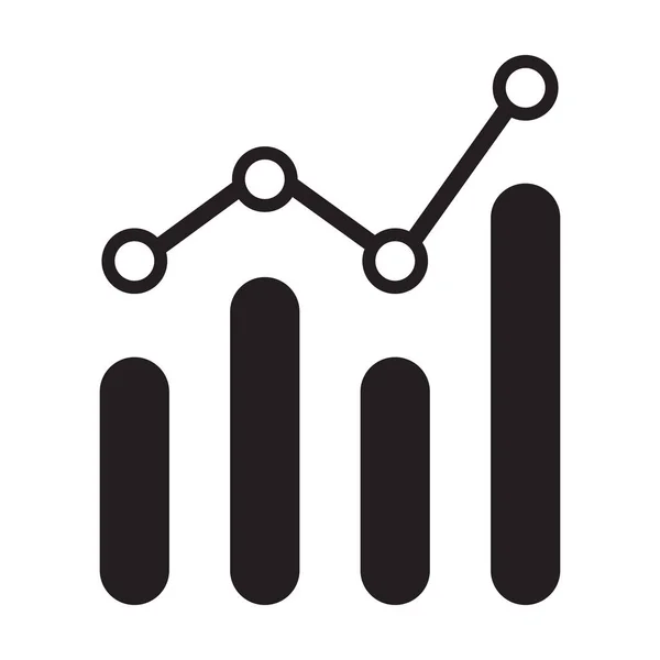 Ikona Grafiki Analitycznej Wektor Grafiki Logo Strona Internetowa Media Społecznościowe — Wektor stockowy