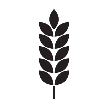 Grafik tasarım, logo, web sitesi, sosyal medya, mobil uygulama, UI illüstrasyon için tarım buğday ikonu vektörü