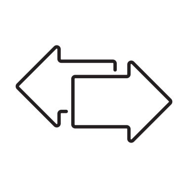 Grafik tasarım, logo, web sitesi, sosyal medya, mobil uygulama, UI illüstrasyon için ok simgesi transfer et