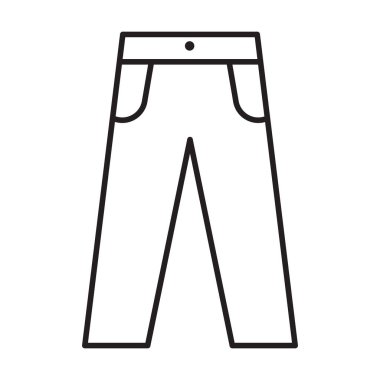 Grafik tasarım, logo, web sitesi, sosyal medya, mobil uygulama, UI illüstrasyonu için pantalon simgesi vektörü