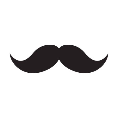 Grafik tasarım, logo, web sitesi, sosyal medya, mobil uygulama, UI illüstrasyon için bıyık simgesi