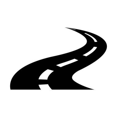 grafik tasarım, logo, web sitesi, sosyal medya, mobil uygulama, UI için eğri yol simgesi