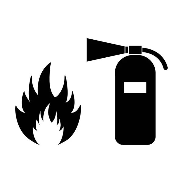 Icono Del Extintor Incendios Vector Para Diseño Gráfico Logotipo Sitio — Vector de stock
