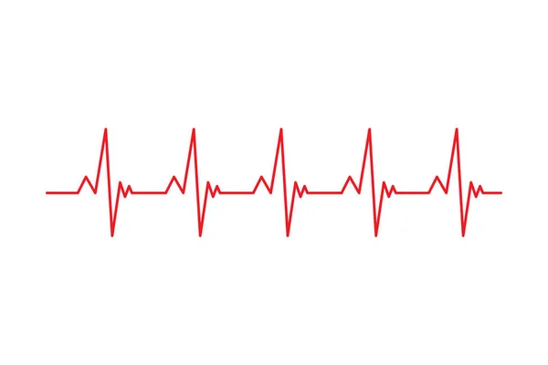 Heartbeat Pulse Line Vector Health Medical Concept Graphic Design Logo — Stock Vector