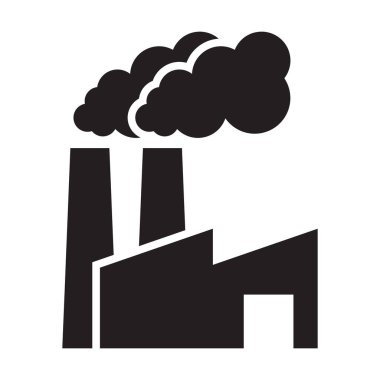 Fabrika, web tasarımınız için endüstriyel ikon vektörü, logo, bilgi, UI. resimleme