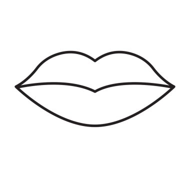 Lips icon vector cosmetic logo for your website design, logo, app, UI. illustration, EPS10