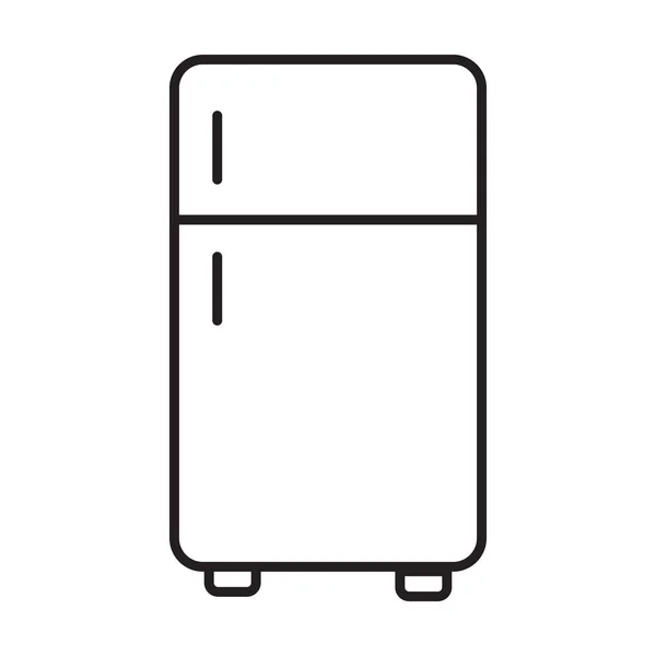 Icono Del Refrigerador Vector Para Diseño Web Logotipo Infografía Interfaz — Vector de stock