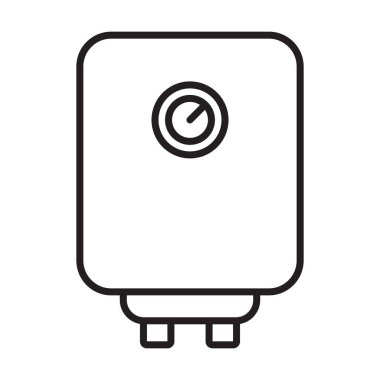 Kazan suyu ısıtıcısı grafik tasarım, logo, web sitesi, sosyal medya, mobil uygulama, UI illüstrasyon için ikon vektörü