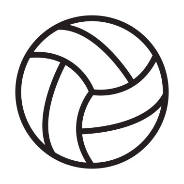 Grafik tasarım, logo, web sitesi, sosyal medya, mobil uygulama, UI illüstrasyon için voleybol ikonu vektörü