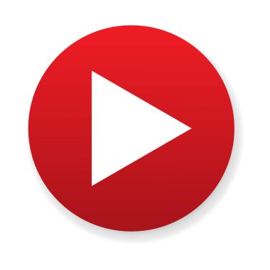 Video oynatma düğmesini simge vektör grafik tasarım, logo, web sitesi, sosyal medya, mobil uygulaması, UI illüstrasyon için