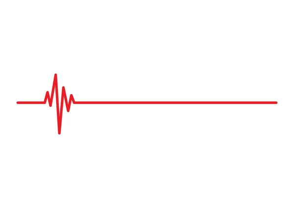 Corazón Pulso Línea Vector Salud Concepto Médico Para Diseño Gráfico — Archivo Imágenes Vectoriales