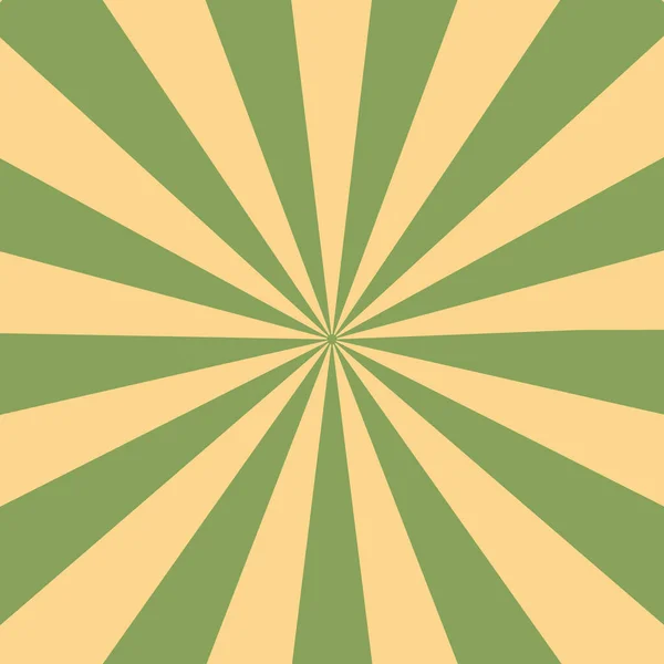 Green Yellow Sunburst Abstract Background Vector Illustration Flyers Bunners Presentations — Stock Vector