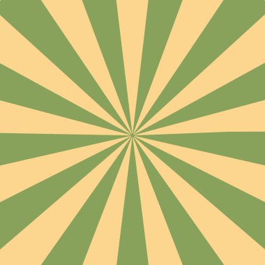 el ilanları, tavşanlar, sunumlar ve posterler için yeşil ve sarı güneş patlaması soyut arkaplan vektör çizimi