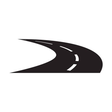 grafik tasarım, logo, web sitesi, sosyal medya, mobil uygulama, UI için eğri yol simgesi