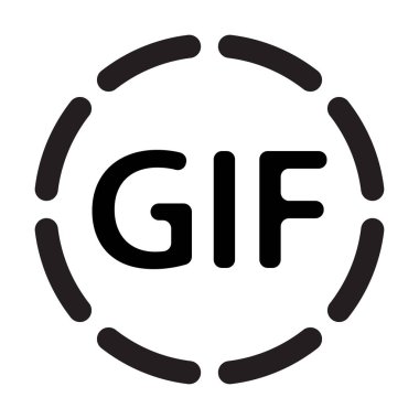 Grafik tasarım, logo, web sitesi, sosyal medya, mobil uygulama, UI illüstrasyon için Gif simgesi