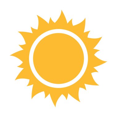 Yarım güneş grafik tasarım, logo, web sitesi, sosyal medya, mobil uygulama, UI illüstrasyon için aşağı doğru ikon vektör günbatımı kavramını belirliyor