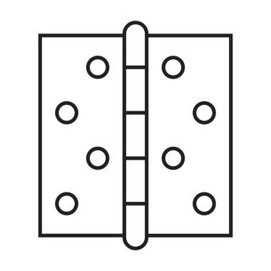 Grafik tasarım, logo, web sitesi, sosyal medya, mobil uygulama, UI için kapı menteşesi simgesi vektörü