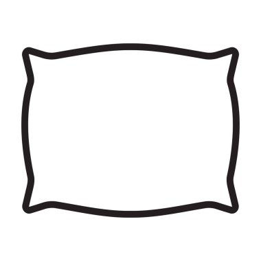Grafik tasarım, logo, web sitesi, sosyal medya, mobil uygulama, UI illüstrasyon için yastık simgesi vektörü