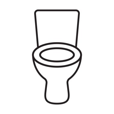 grafik tasarım, logo, web sitesi, sosyal medya, mobil uygulama, UI illüstrasyon için klozet ikonu vektörü