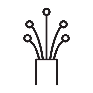 grafik tasarım, logo, web sitesi, sosyal medya, mobil uygulama, ui illüstrasyon için fiber optik kablo ikonu vektörü