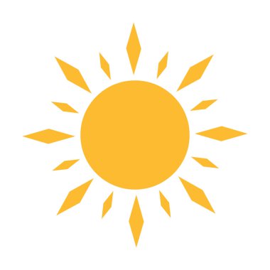 Yarım güneş grafik tasarım, logo, web sitesi, sosyal medya, mobil uygulama, UI illüstrasyon için aşağı doğru ikon vektör günbatımı kavramını belirliyor