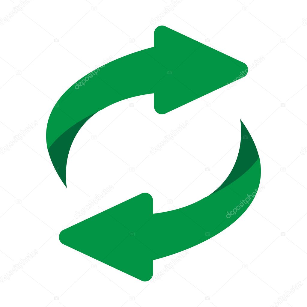 Replace icon vector double reverse arrow exchange linear sign for graphic design, logo, web site, social media, mobile app, ui illustration.